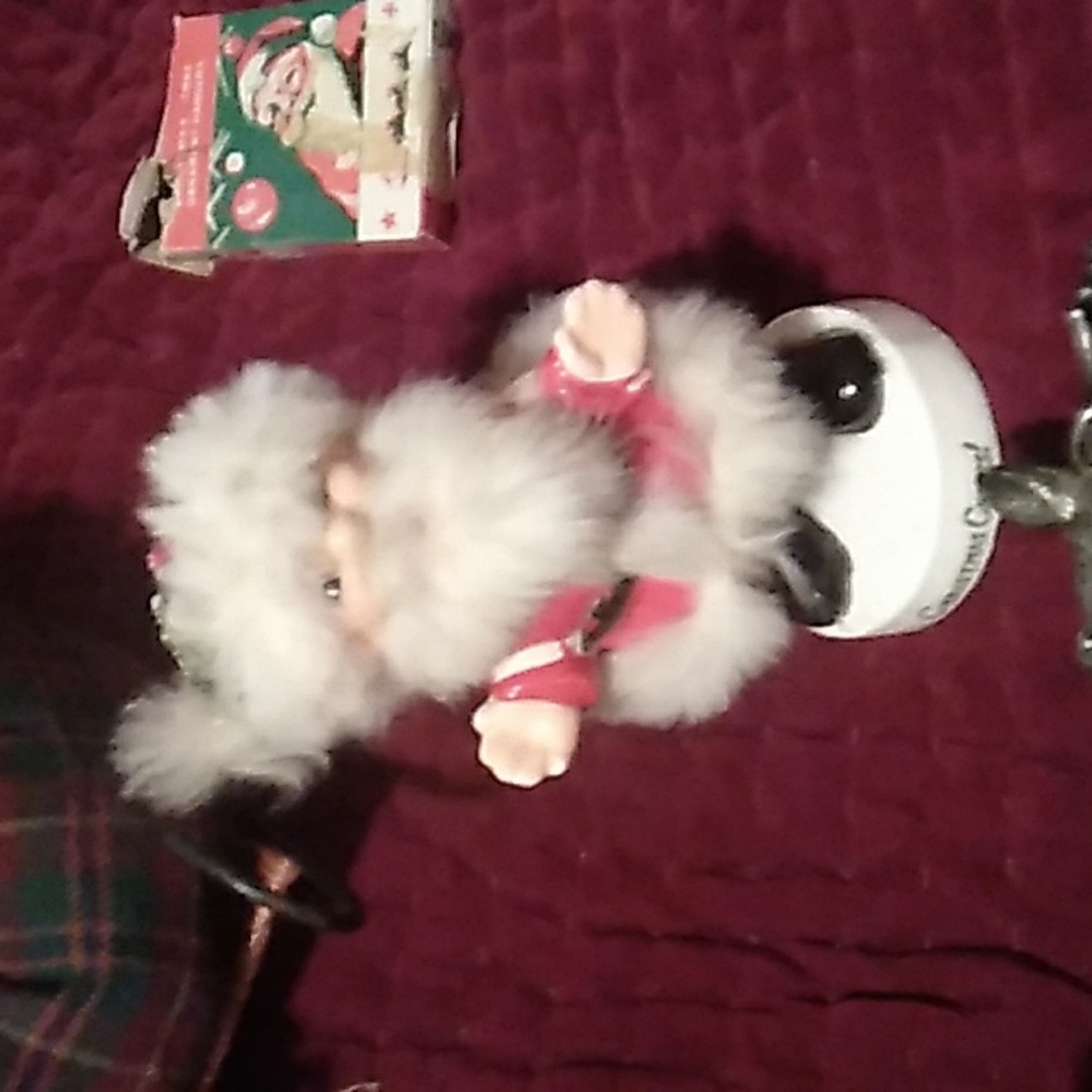 Vintage Ucagco Christmas CHEERS! Santa Claus 1950’s  🍭 SWEET